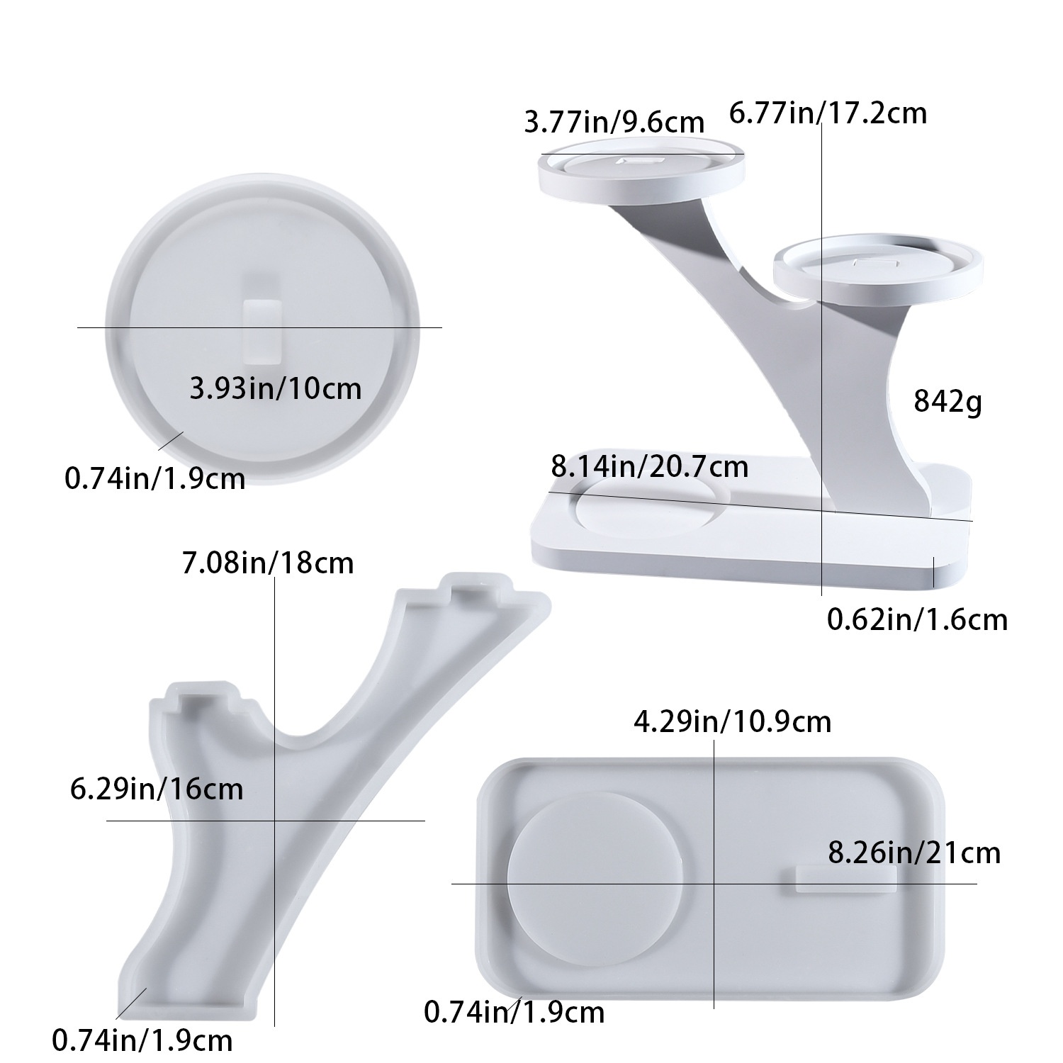 Candle Holder Supplies - DIY 에폭시 레진 몰드 캔들스틱 홀더