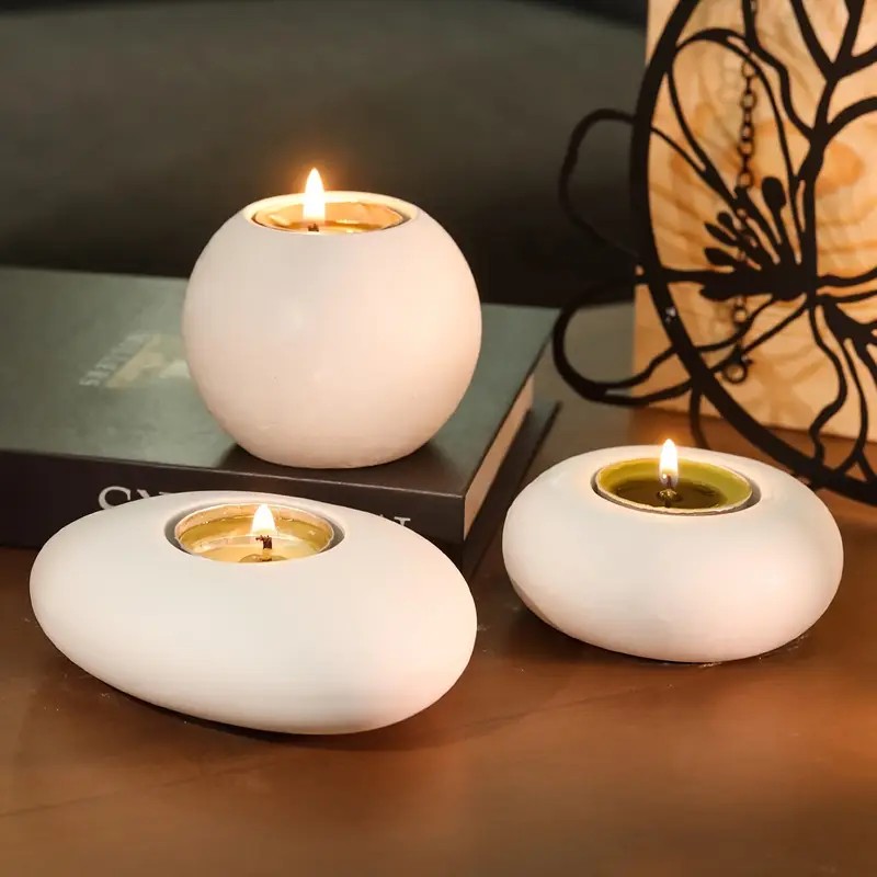 Candle Holder Supplies - 티라이트 캔들 홀더 수지 실리콘 몰드,