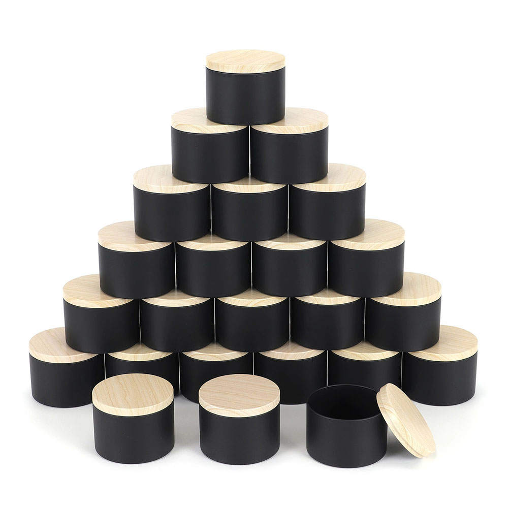 24pcs 4oz 검은 양초 항아리, 뚜껑이 있는 둥근 - Candle Making Supplies Jars 리뷰 및 가격