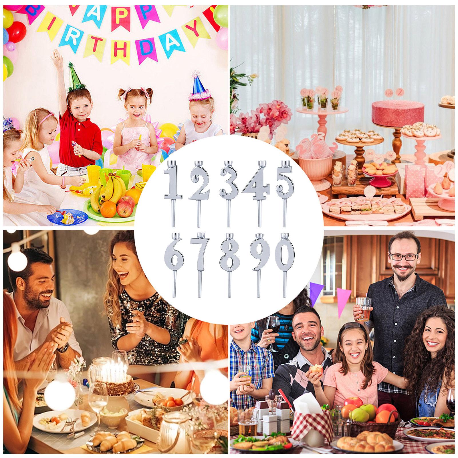 케이크용 숫자 생일 캔들 홀더 10개 생일 파티 용품  - Candle Holder Supplies 리뷰 및 가격