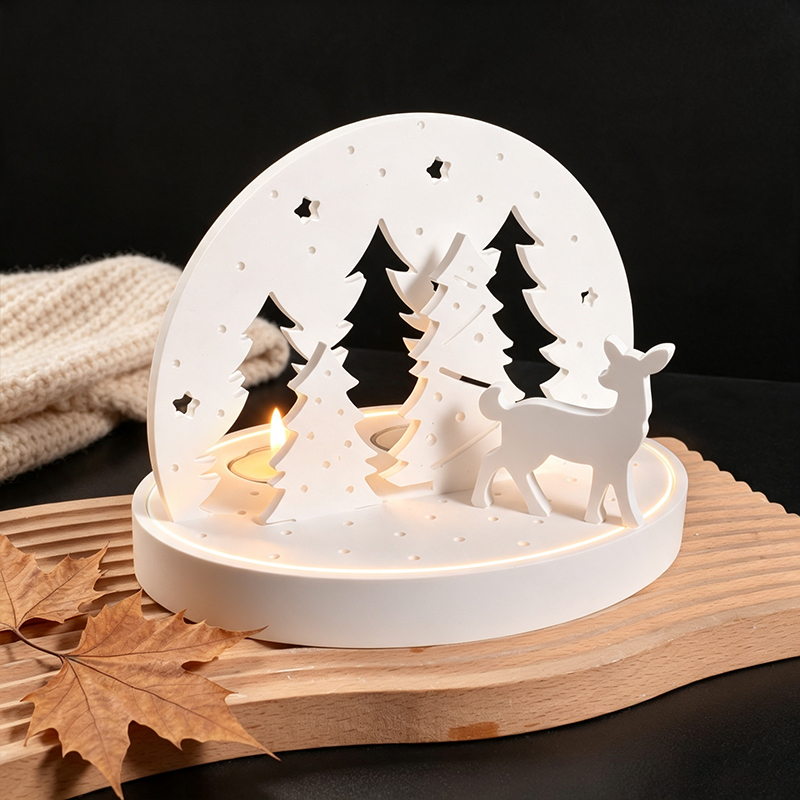크리스마스 엘크 티라이트 캔들 홀더 실리콘 몰드, 3D - Candle Holder Supplies 리뷰 및 가격
