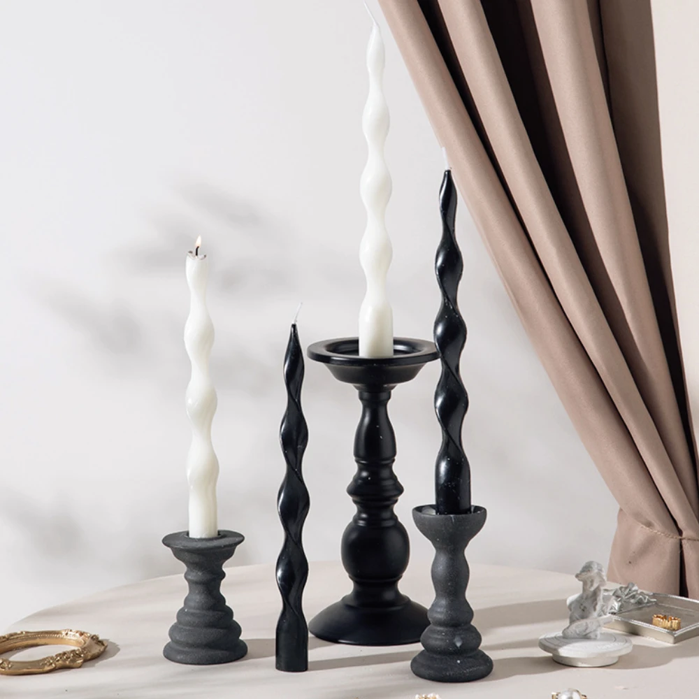 나사 긴 막대 양초 아크릴 몰드 웨이브 칼럼, 결혼식  - Candle Holder Supplies 리뷰 및 가격