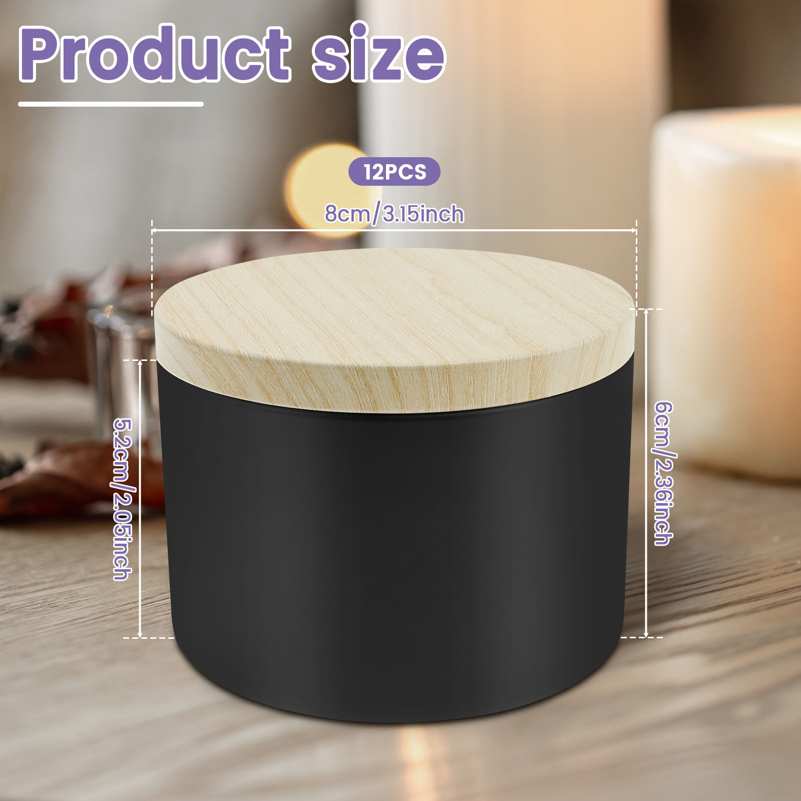 양초를 만들기위한 12Pcs 8oz 철 빈 양초 통 소 - Candle Making Supplies Jars 리뷰 및 가격