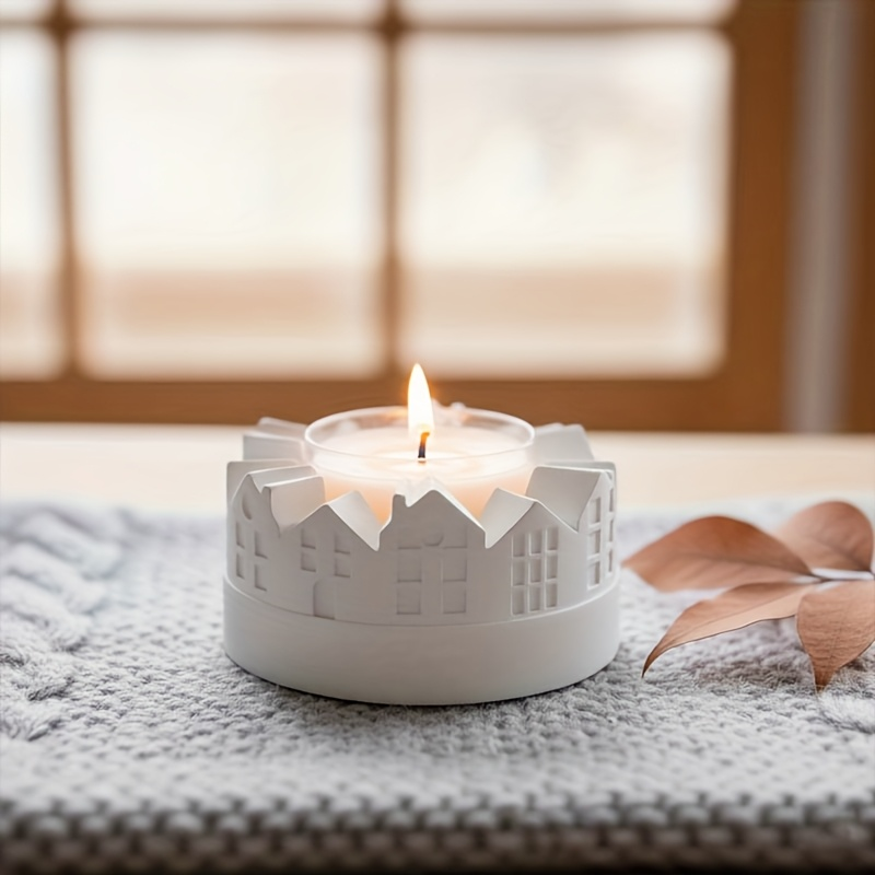 수지 및 석고와 호환되는 재사용 가능한 실리콘 몰드 - - Candle Holder Supplies 리뷰 및 가격