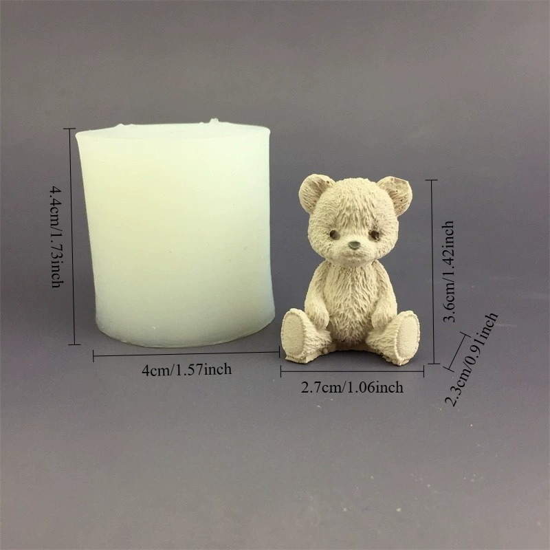 귀여운 곰돌이 꿀병 실리콘 캔들 몰드 큐브 몰드 아로마 - Candle Making Supplies Jars 리뷰 및 가격