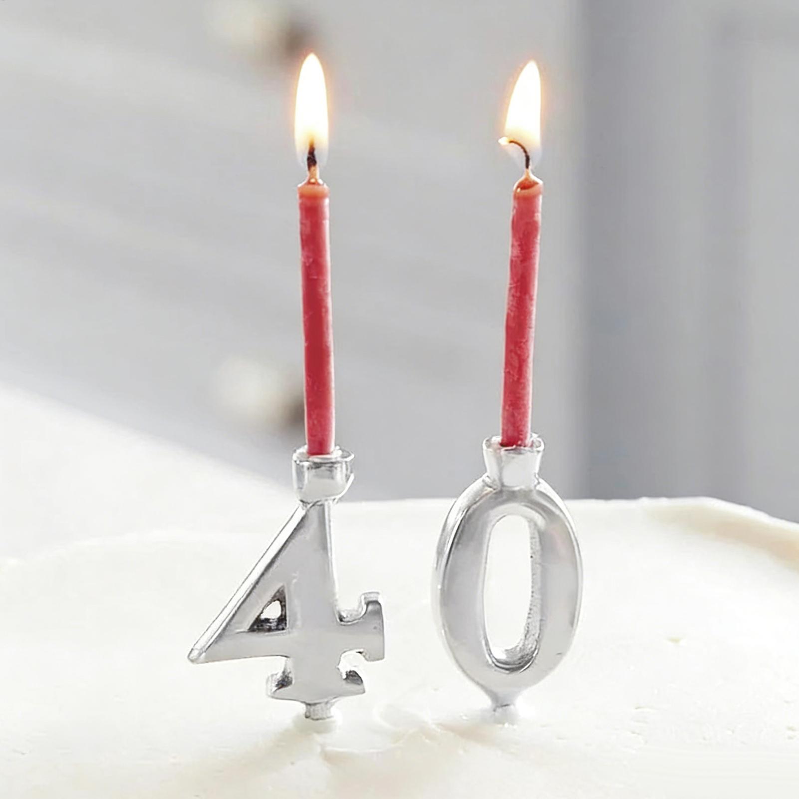 재사용 가능한 숫자 생일 캔들 홀더 세트, 생일 케이크 - Candle Holder Supplies 리뷰 및 가격